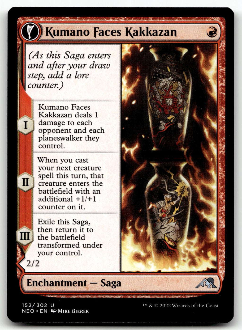 Kumano Faces Kakkazan 152 Kamigawa: Neon Dynasty Magic: The Gathering NM