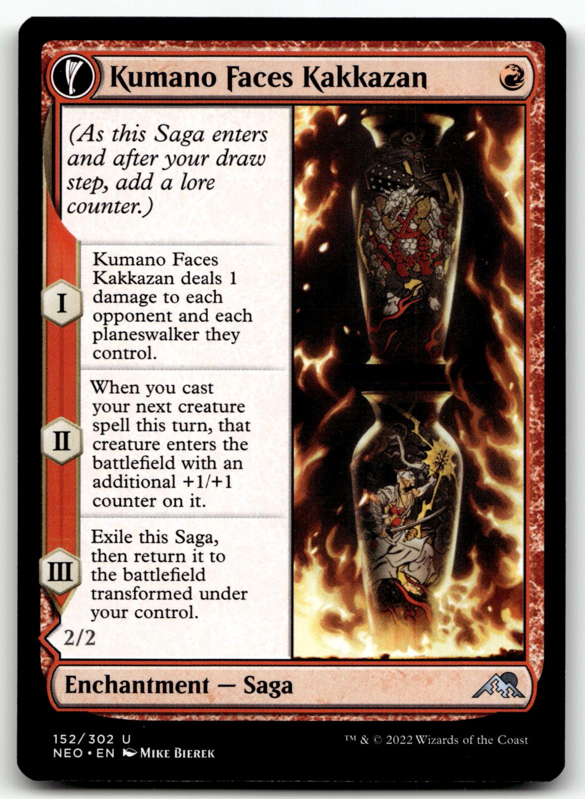 Kumano Faces Kakkazan 152 Kamigawa: Neon Dynasty Magic: The Gathering NM