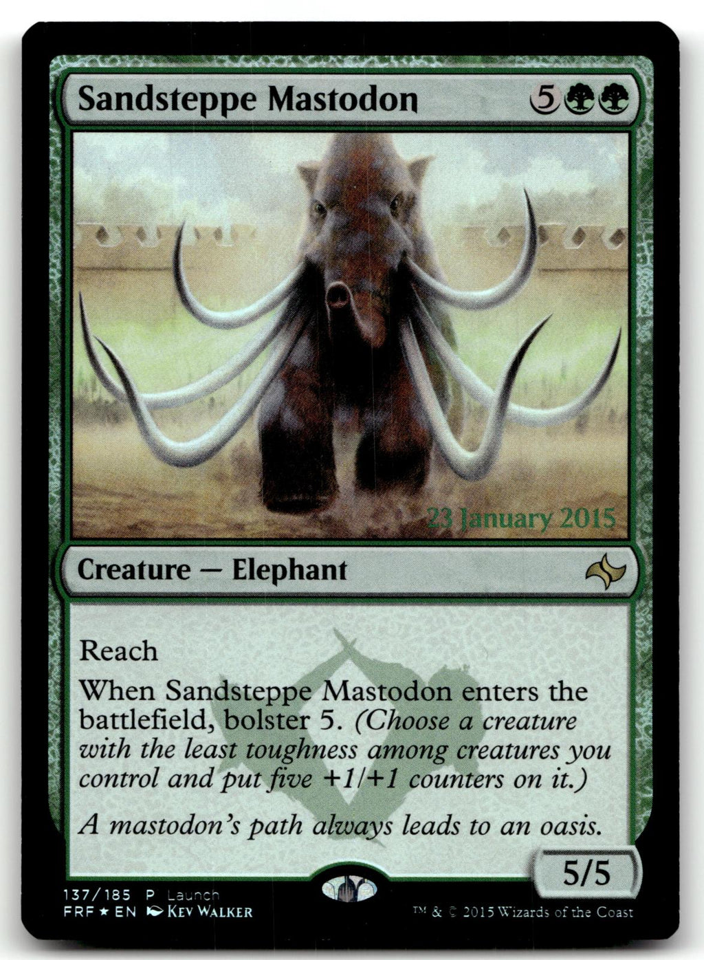 Sandsteppe Mastodon 137 Launch Party & Release Event Promos Magic: The Gathering Foil NM