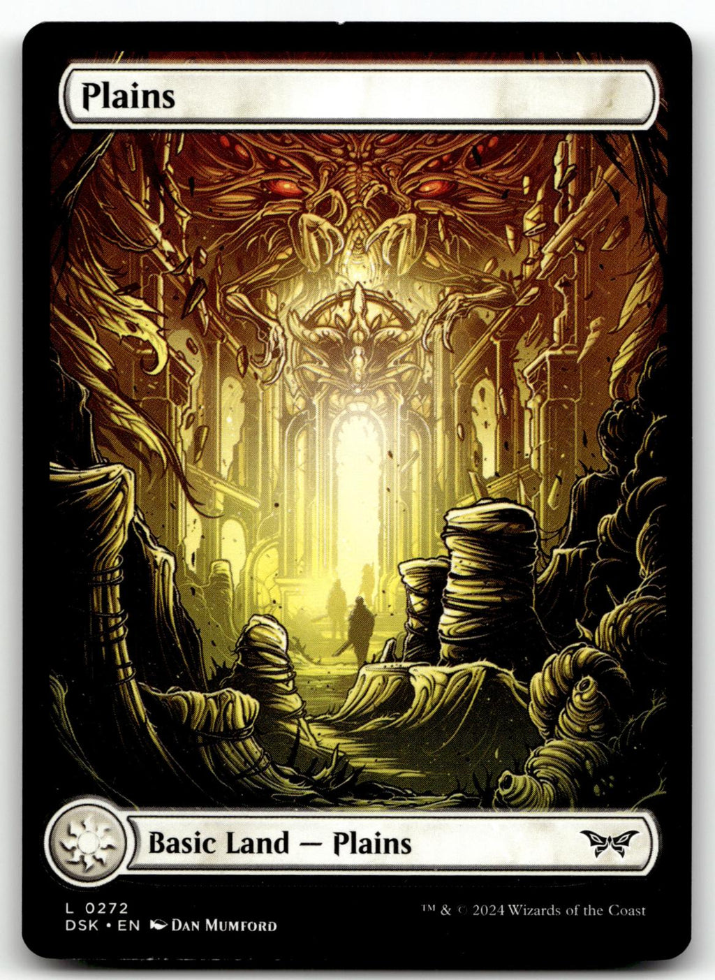 Plains (0272) - Full Art 272 Duskmourn: House of Horror Magic: The Gathering NM