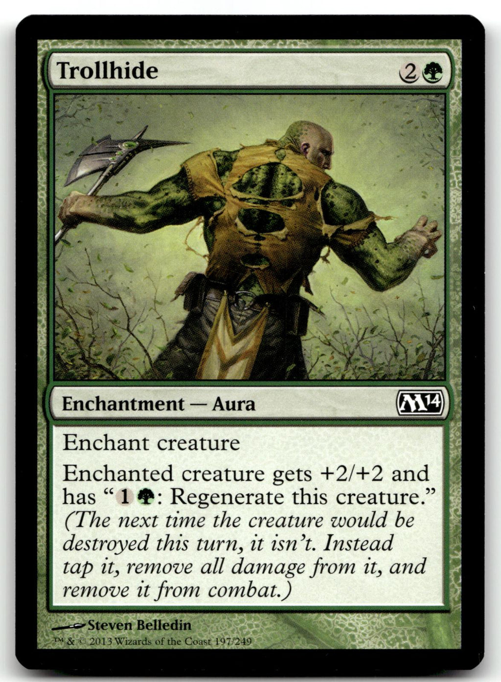 Trollhide 197 Common Magic 2014 (M14) Magic: The Gathering Near Mint