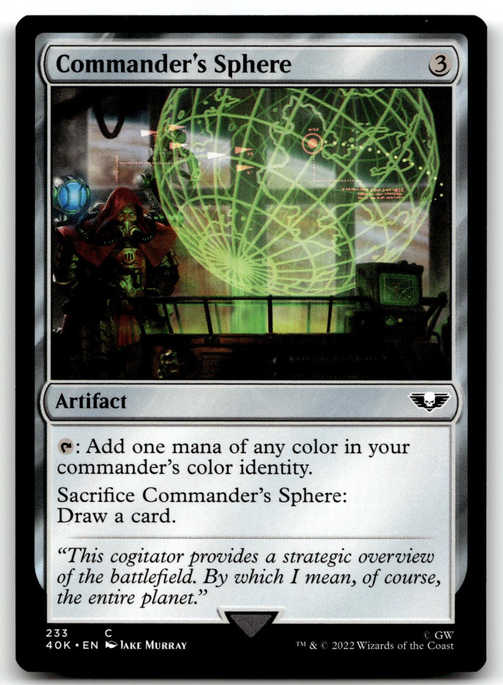 Commander's Sphere (233) 233 Universes Beyond: Warhammer 40,000 Magic: The Gathering NM