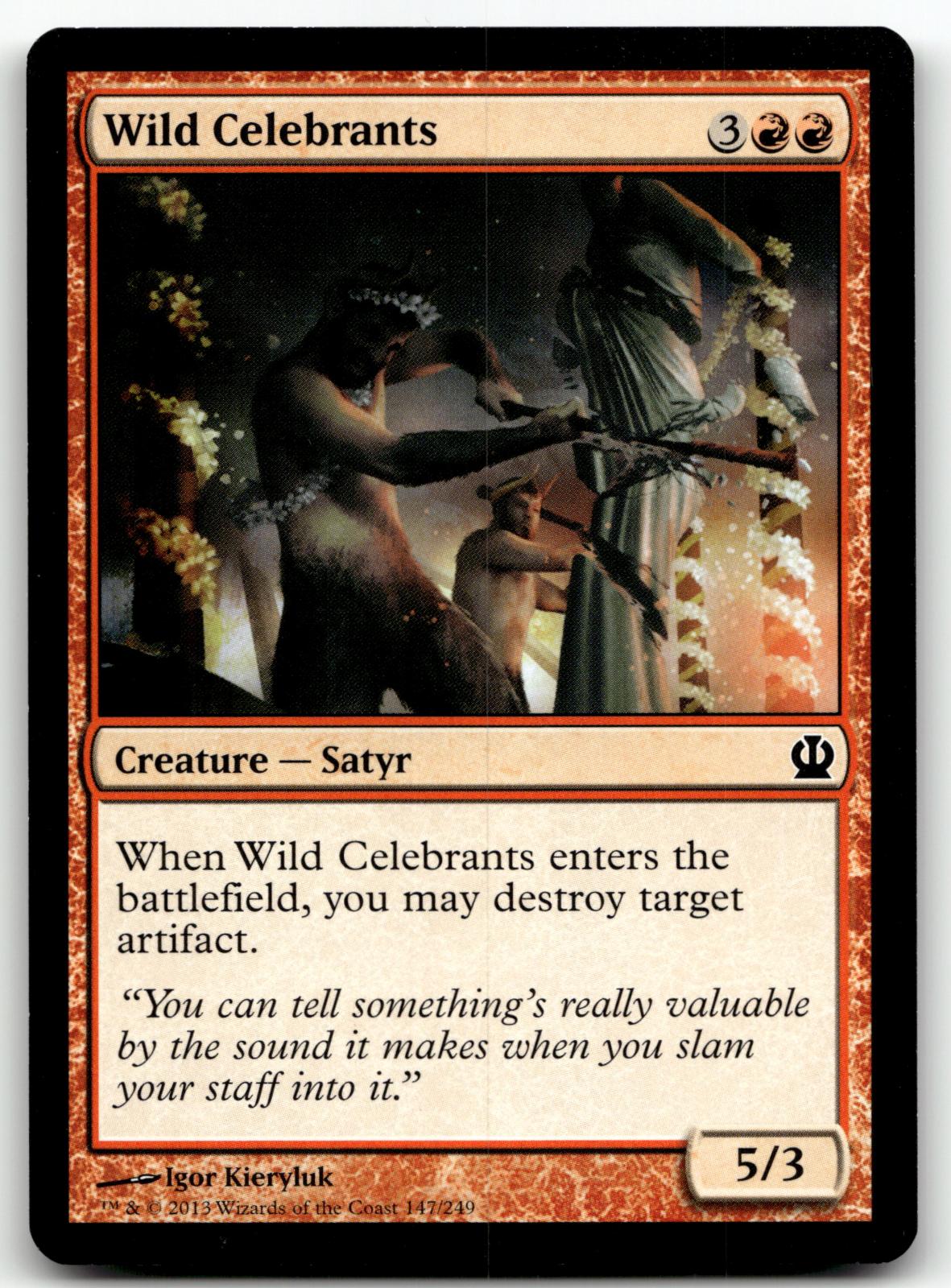 Wild Celebrants 147 Common Theros Magic: The Gathering Near Mint