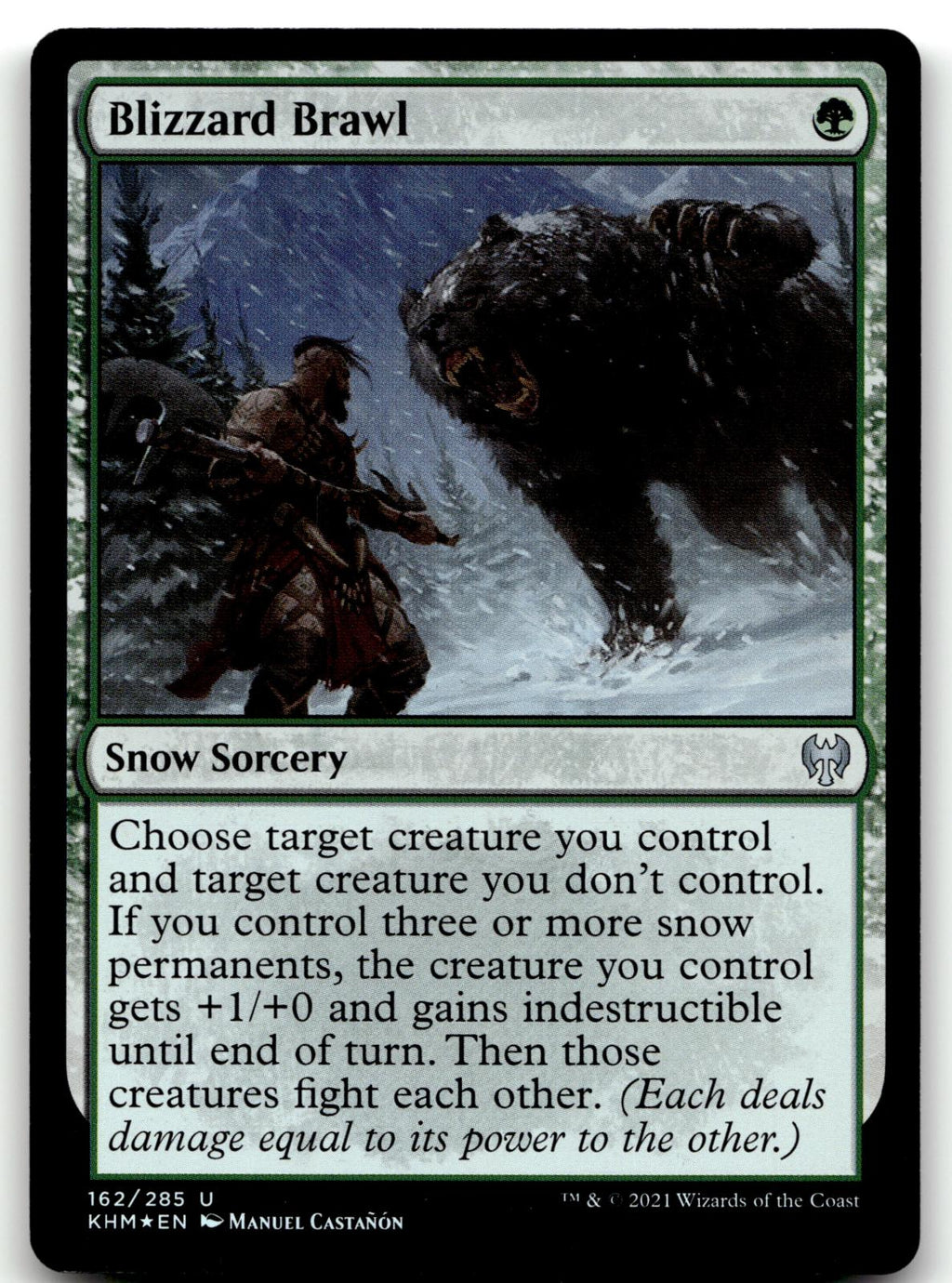 Blizzard Brawl 162 Uncommon Kaldheim Magic: The Gathering Foil Near Mint
