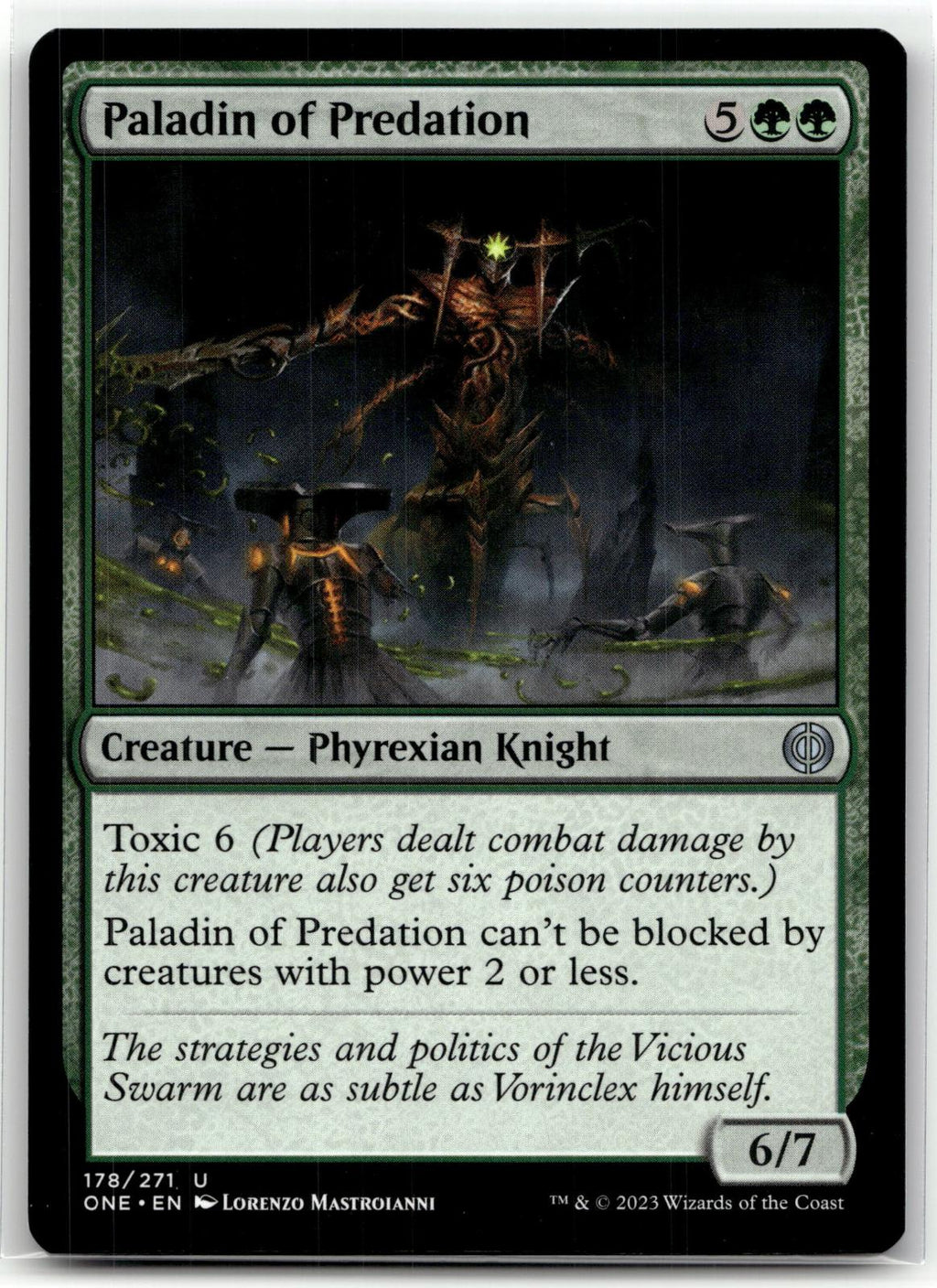 Paladin of Predation 178 Phyrexia: All Will Be One Magic: The Gathering NM