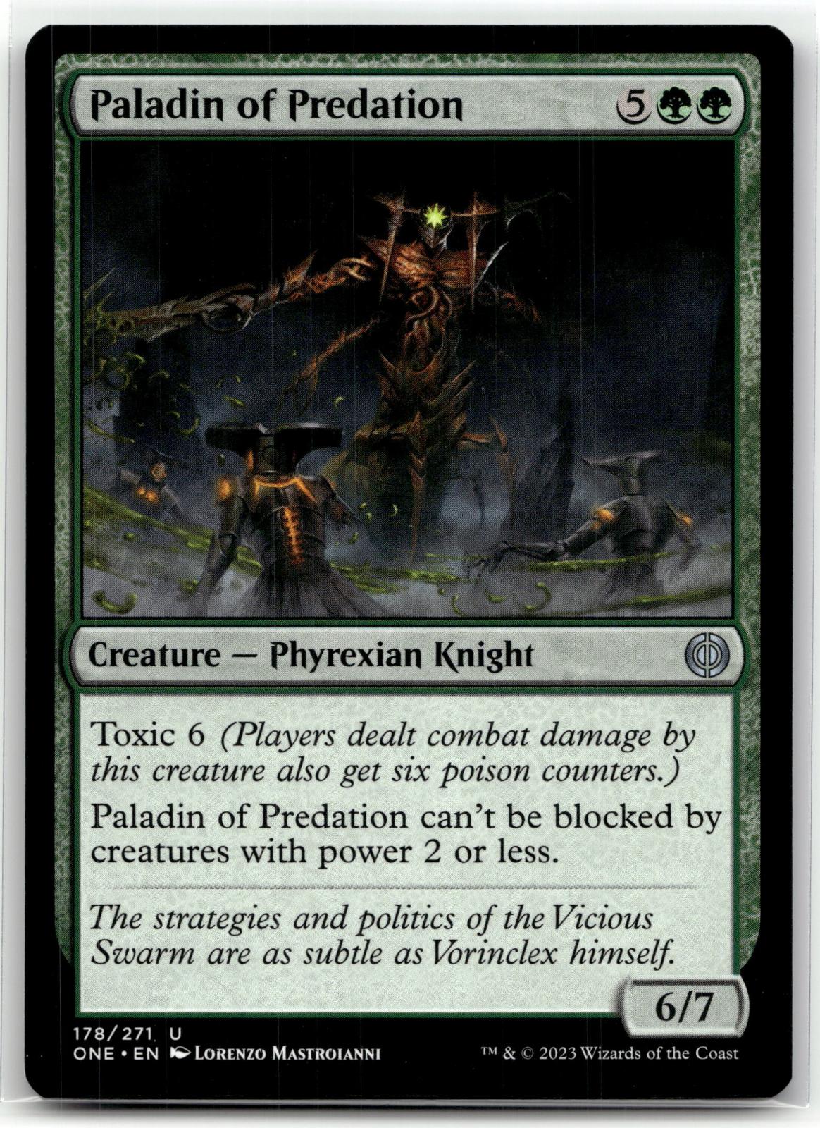 Paladin of Predation 178 Phyrexia: All Will Be One Magic: The Gathering NM