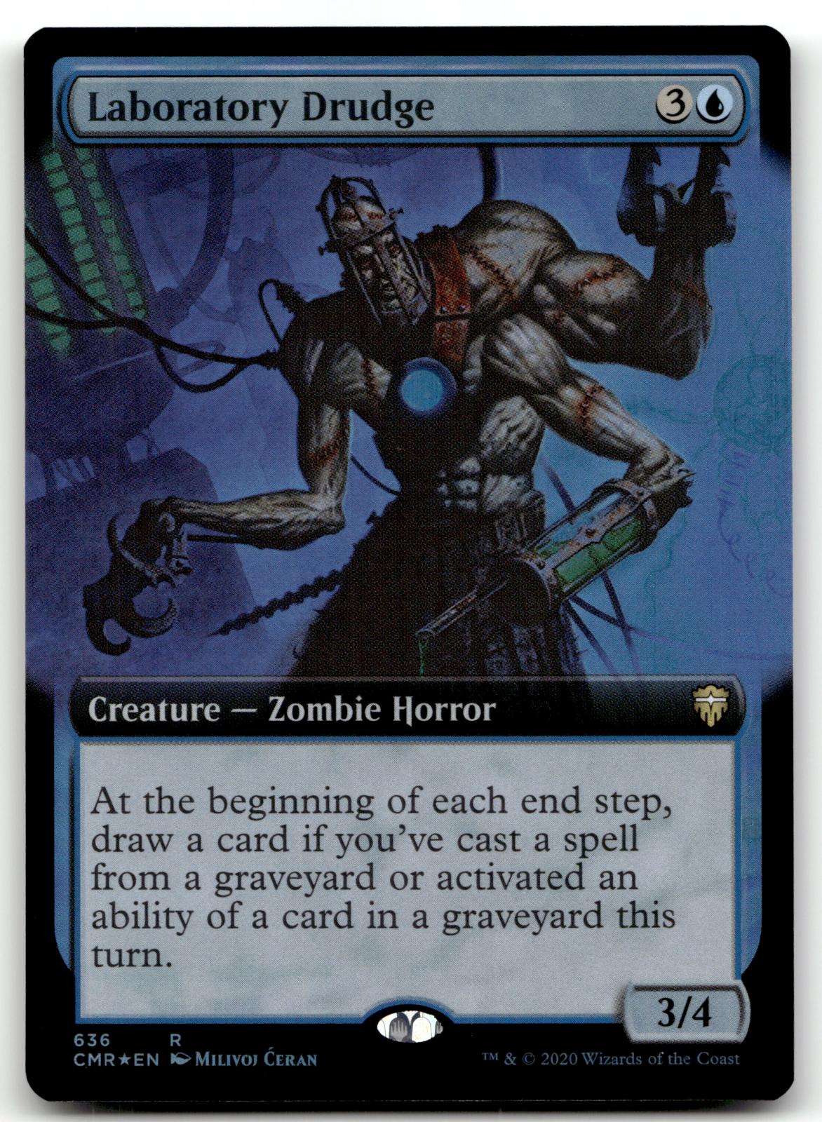 Laboratory Drudge (Extended Art) 636 Commander Legends Magic: The Gathering Foil NM