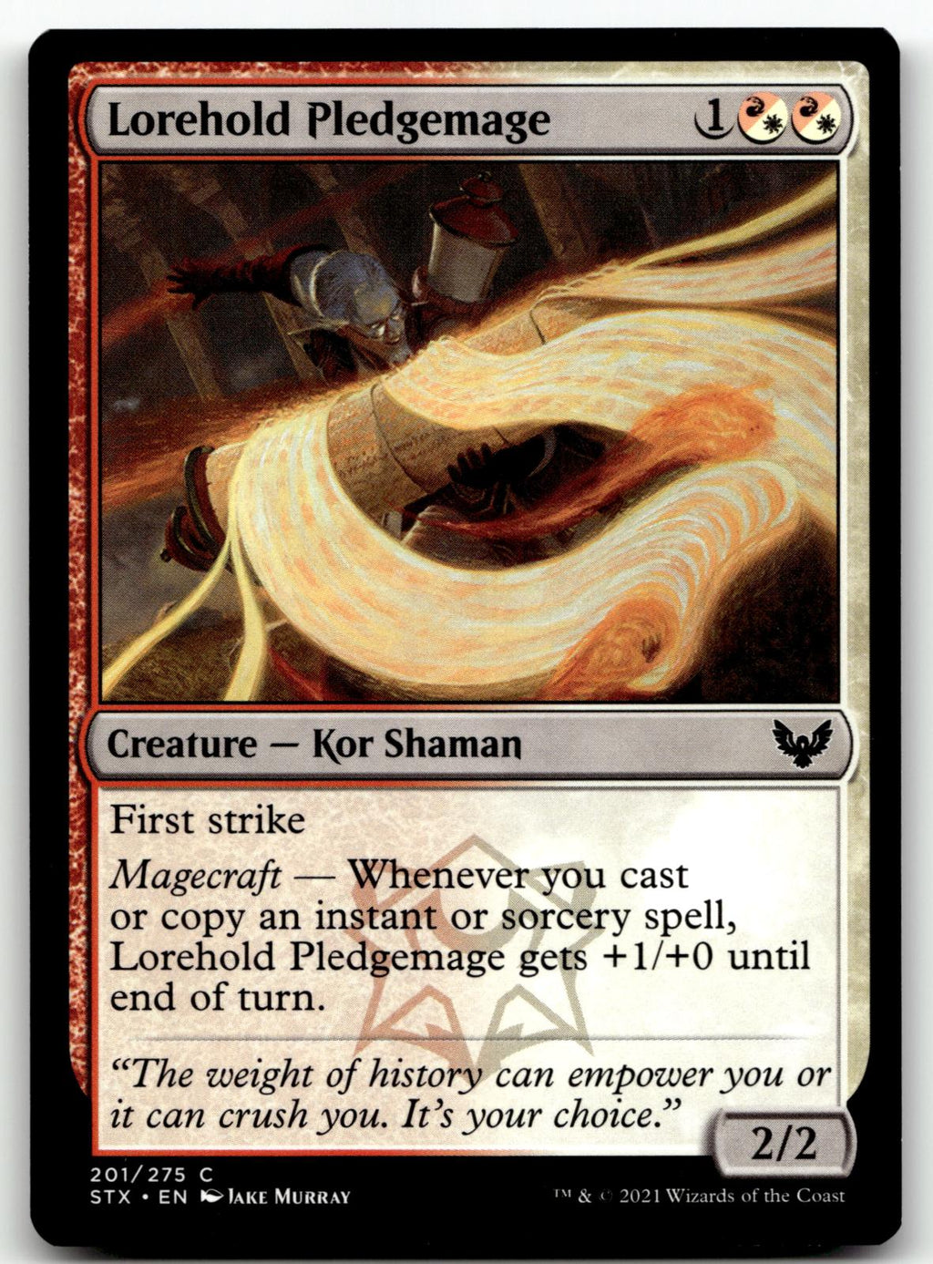 Lorehold Pledgemage 201 Strixhaven: School of Mages Magic: The Gathering NM