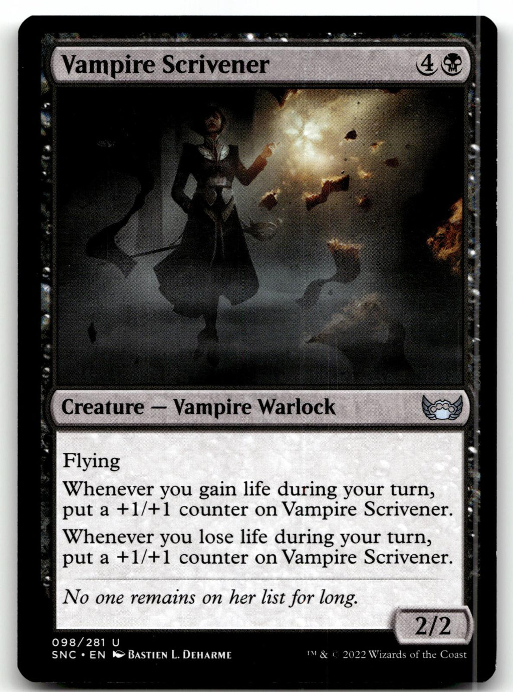 Vampire Scrivener 98 Uncommon Streets of New Capenna Magic: The Gathering NM