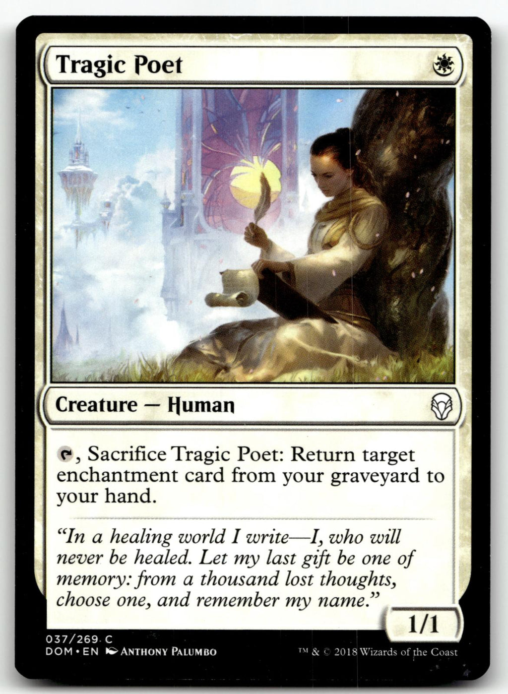 Tragic Poet 37 Common Dominaria Magic: The Gathering Near Mint