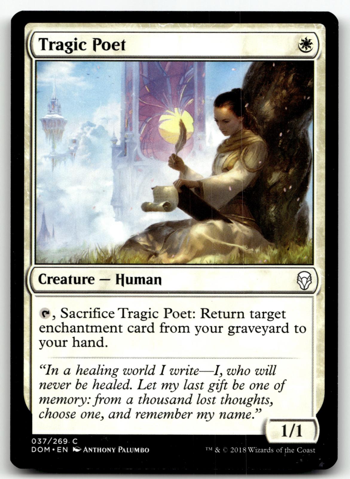 Tragic Poet 37 Common Dominaria Magic: The Gathering Near Mint