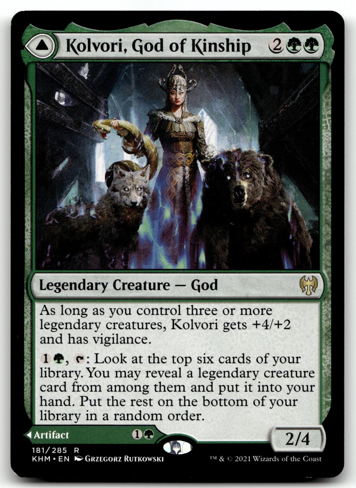 Kolvori, God of Kinship 181 Rare Kaldheim Magic: The Gathering Near Mint