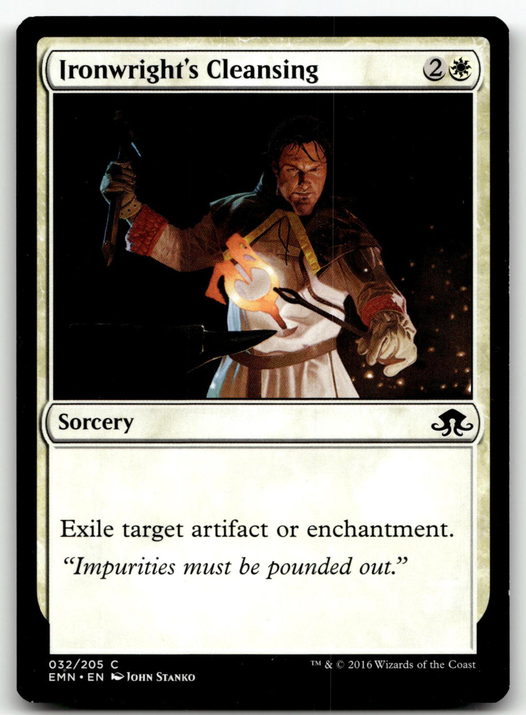Ironwright's Cleansing 32 Common Eldritch Moon Magic: The Gathering Near Mint