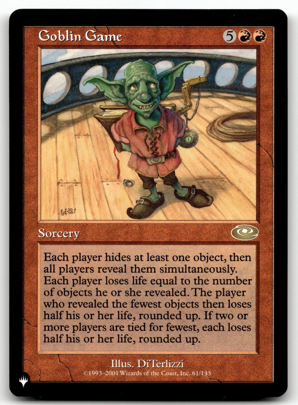 Goblin Game 61 Rare Planeshift Magic: The Gathering Near Mint