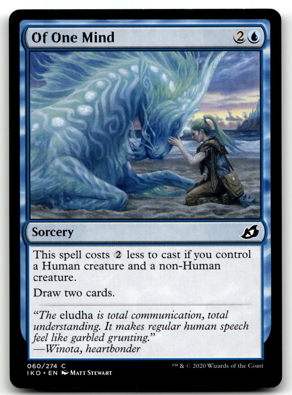 Of One Mind 60 Common Ikoria: Lair of Behemoths Magic: The Gathering Near Mint