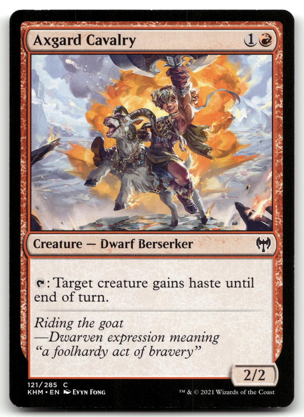 Axgard Cavalry 121 Common Kaldheim Magic: The Gathering Near Mint
