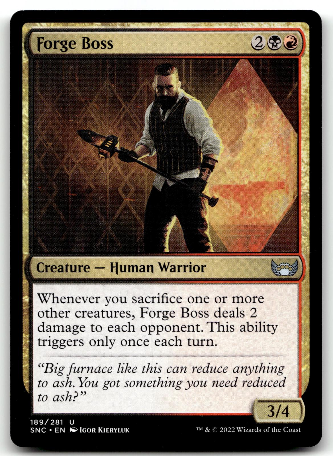 Forge Boss 189 Uncommon Streets of New Capenna Magic: The Gathering Near Mint