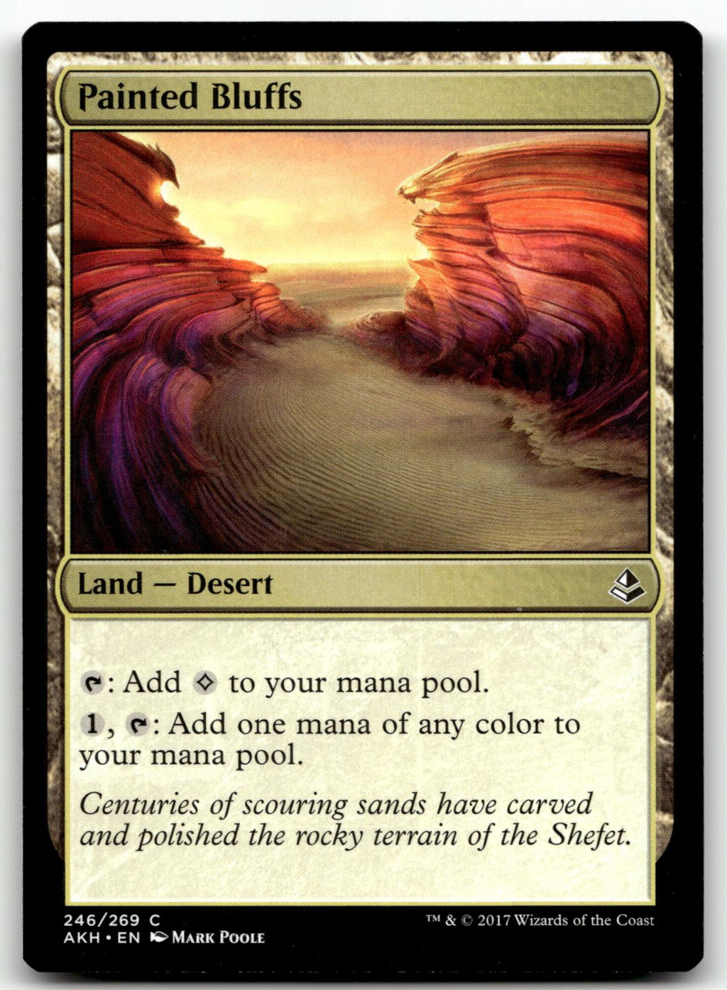 Painted Bluffs 246 Common Amonkhet Magic: The Gathering Near Mint