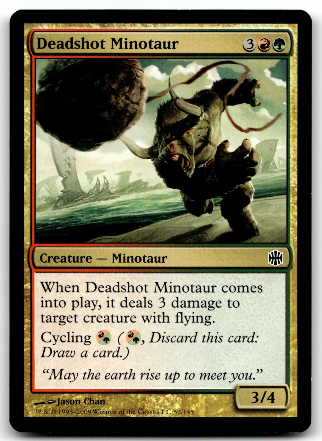Deadshot Minotaur 52 Common Alara Reborn Magic: The Gathering Near Mint