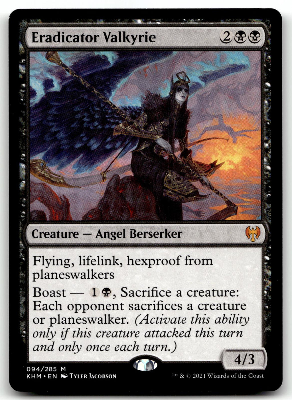 Eradicator Valkyrie 94 Mythic Kaldheim Magic: The Gathering Near Mint