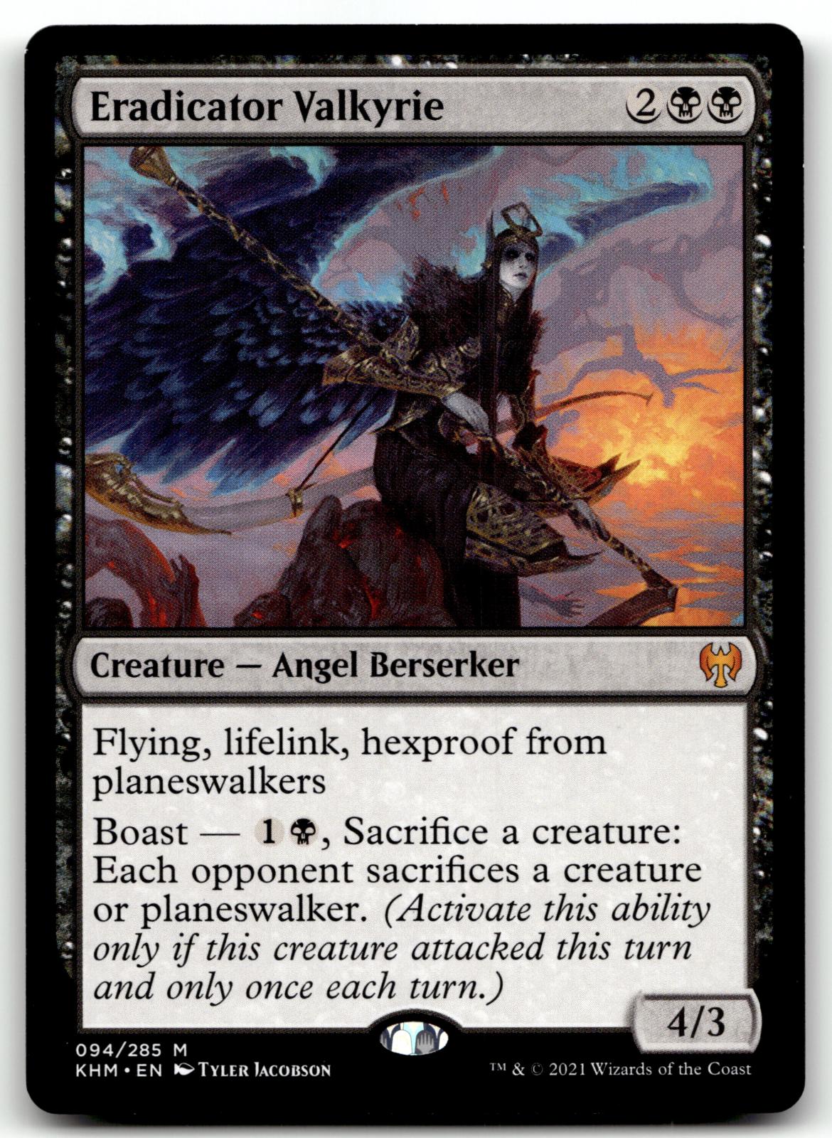 Eradicator Valkyrie 94 Mythic Kaldheim Magic: The Gathering Near Mint