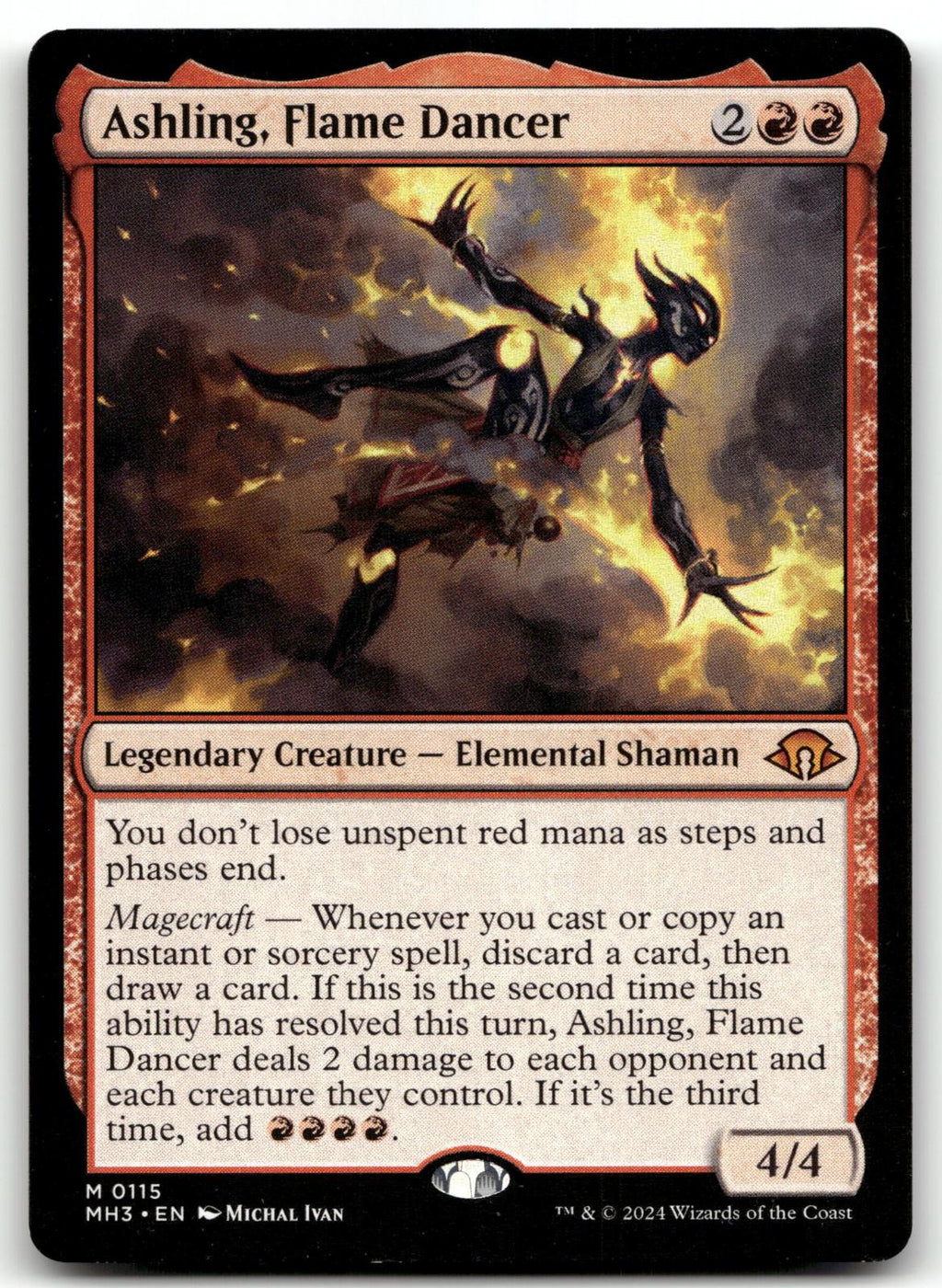 Ashling, Flame Dancer 115 Mythic Modern Horizons 3 Magic: The Gathering NM