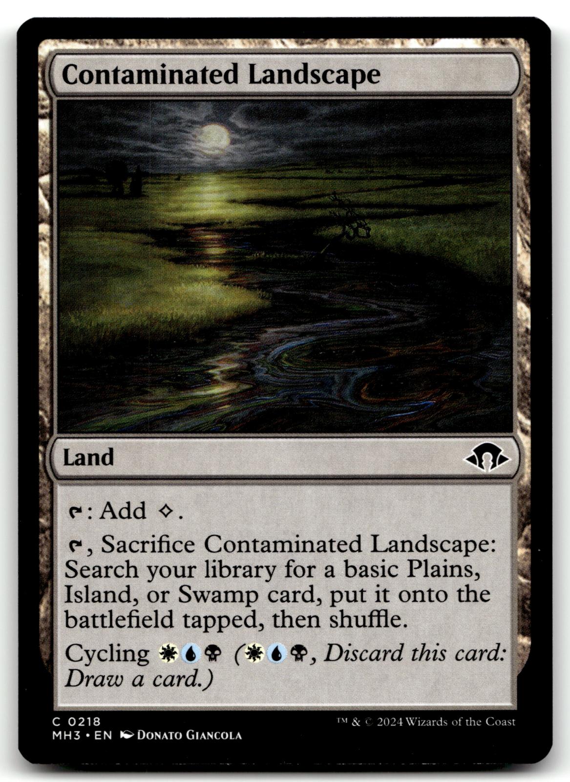 Contaminated Landscape 218 Common Modern Horizons 3 Magic: The Gathering NM