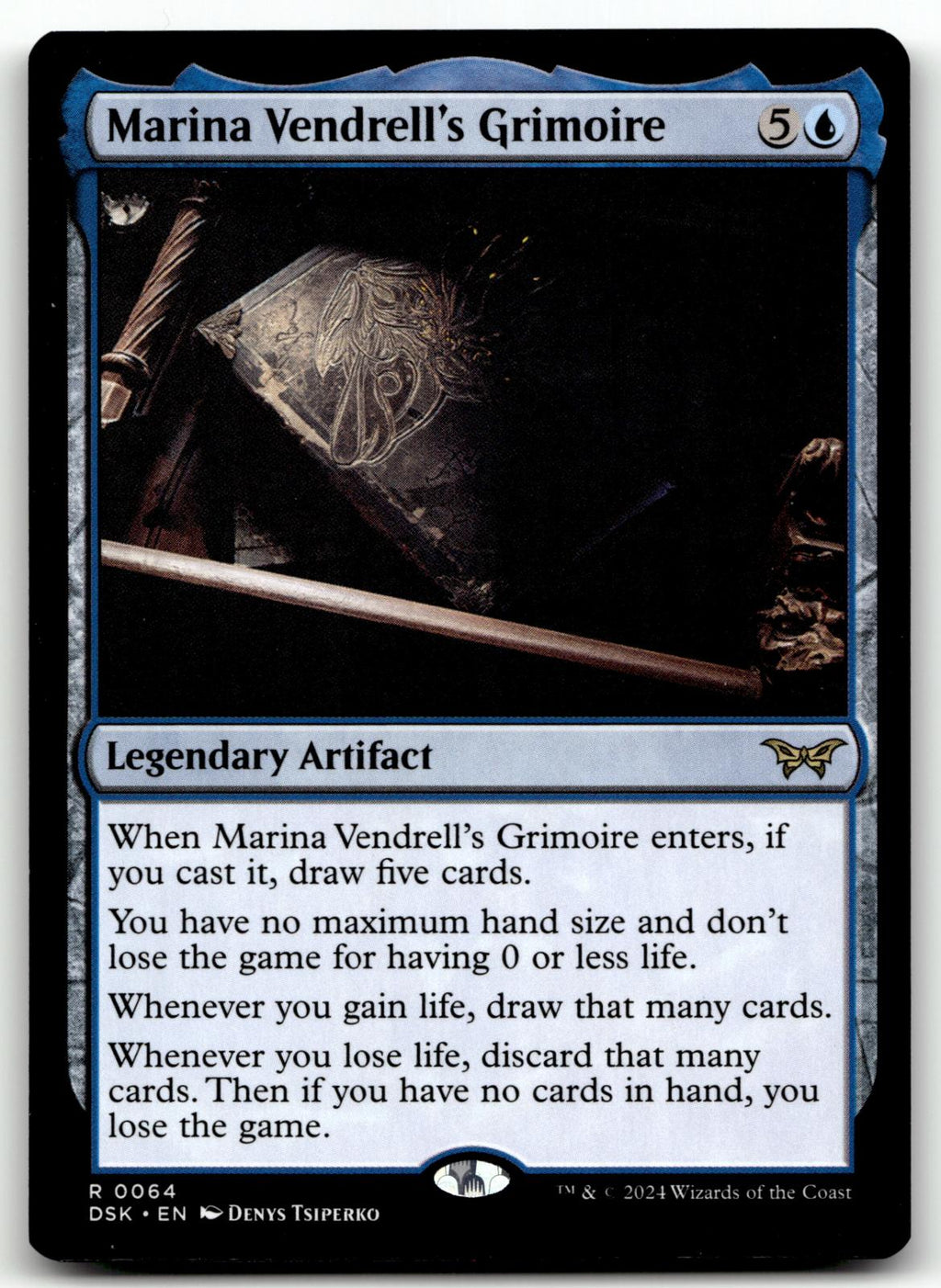 Marina Vendrell's Grimoire 64 Duskmourn: House of Horror Magic: The Gathering NM
