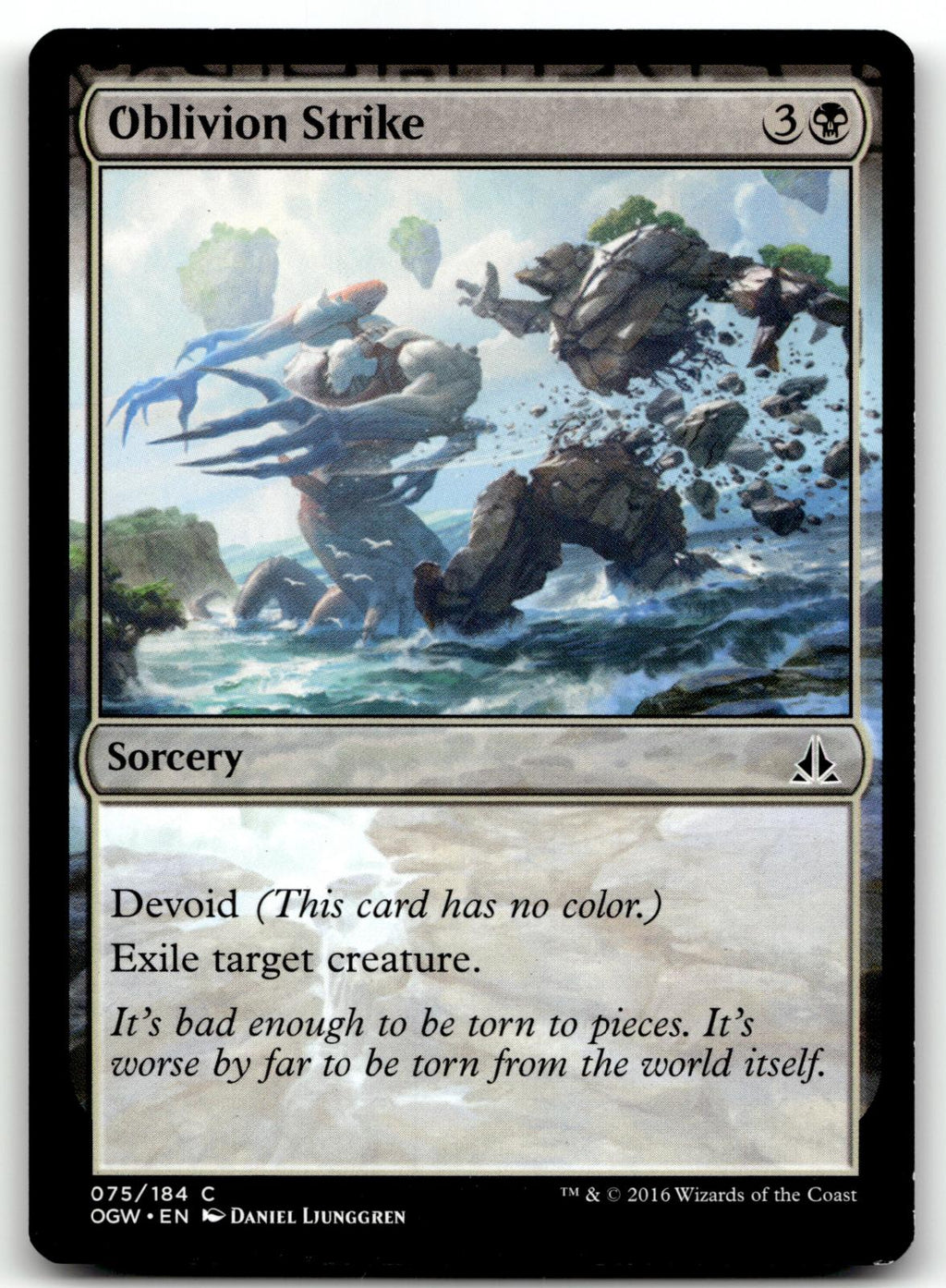 Oblivion Strike 75 Common Oath of the Gatewatch Magic: The Gathering Near Mint