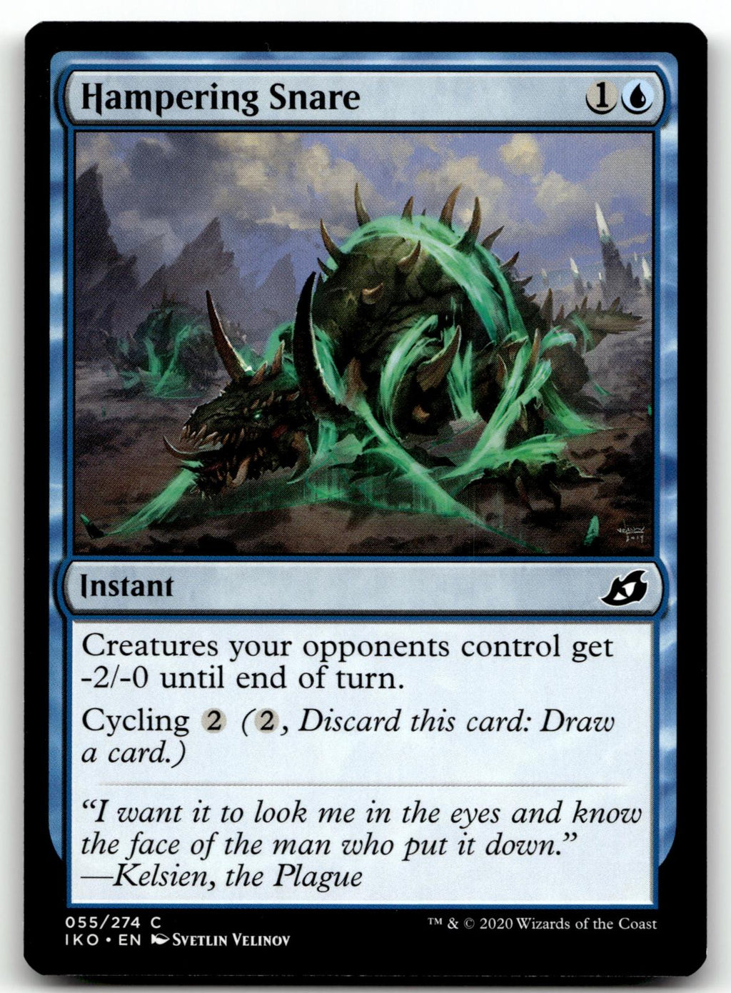 Hampering Snare 55 Common Ikoria: Lair of Behemoths Magic: The Gathering NM