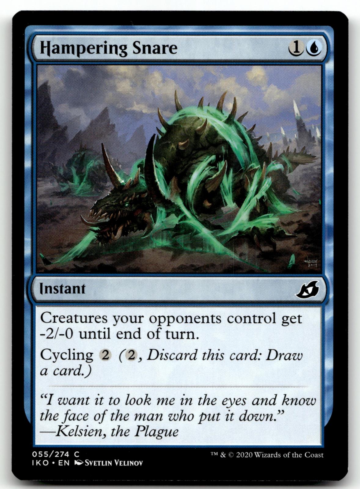 Hampering Snare 55 Common Ikoria: Lair of Behemoths Magic: The Gathering NM
