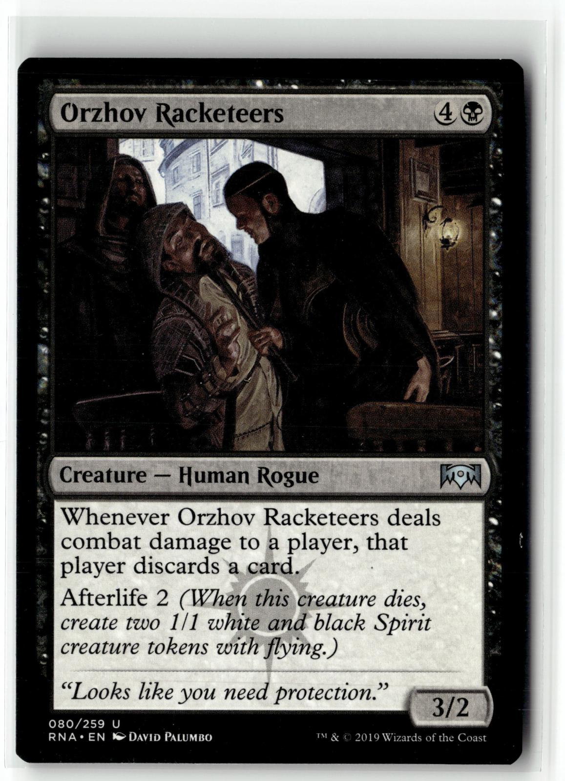 Orzhov Racketeers 80 Uncommon Ravnica Allegiance Magic: The Gathering Near Mint