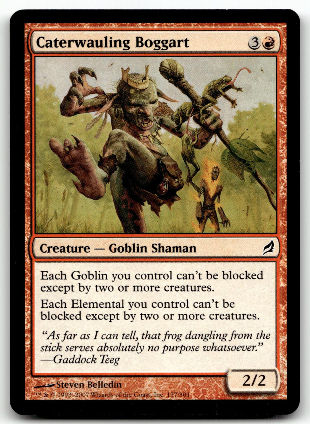 Caterwauling Boggart 157 Common Lorwyn Magic: The Gathering Near Mint