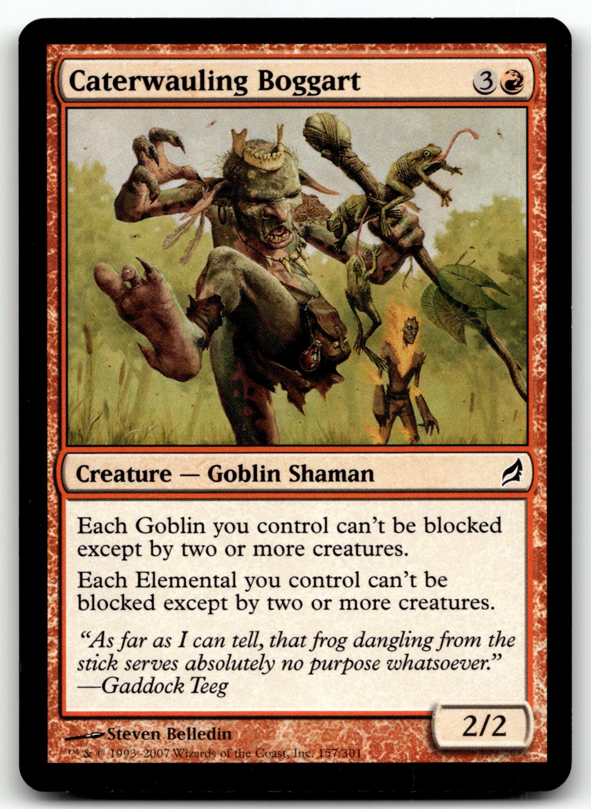 Caterwauling Boggart 157 Common Lorwyn Magic: The Gathering Near Mint