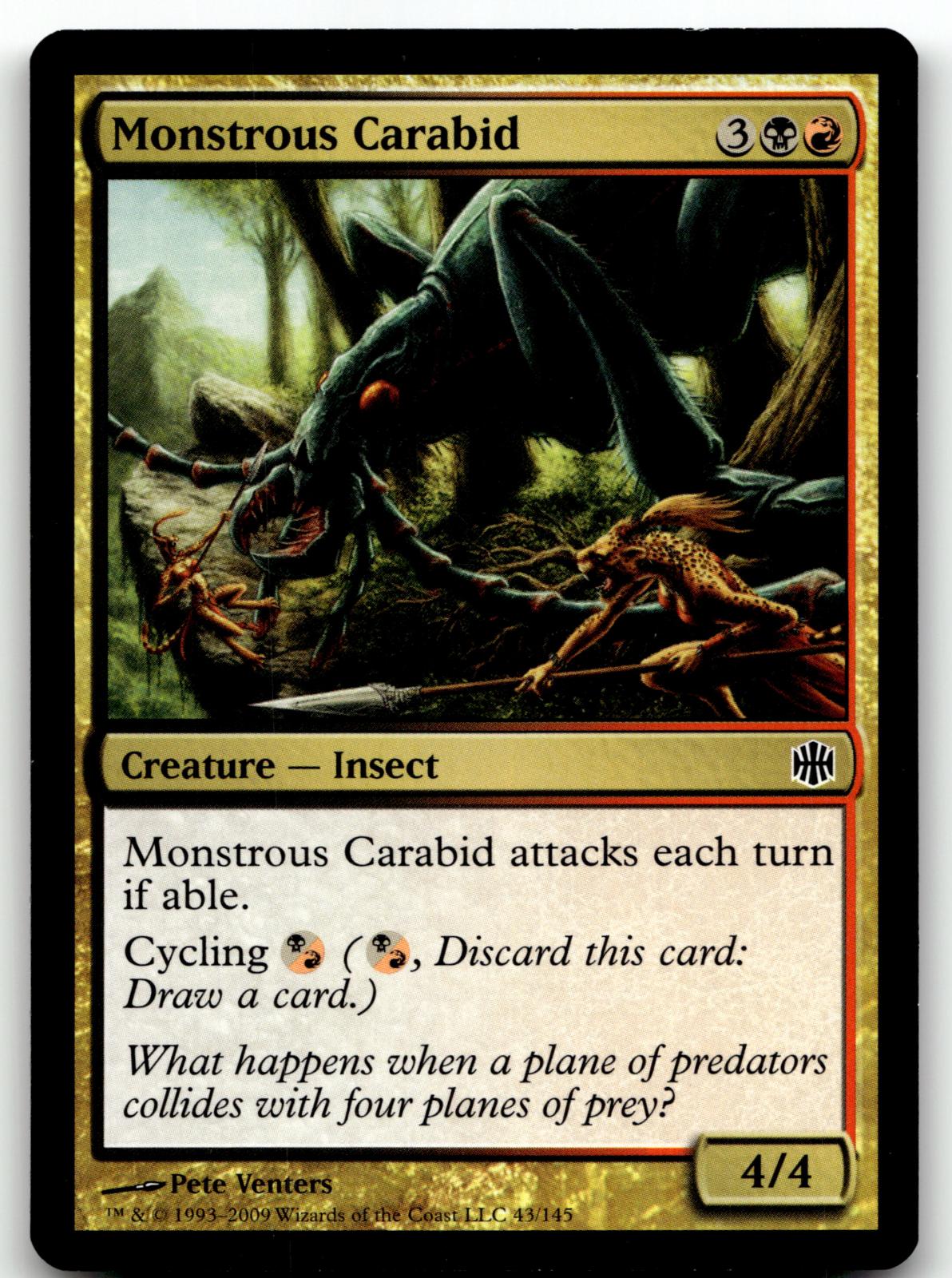 Monstrous Carabid 43 Common Alara Reborn Magic: The Gathering Near Mint