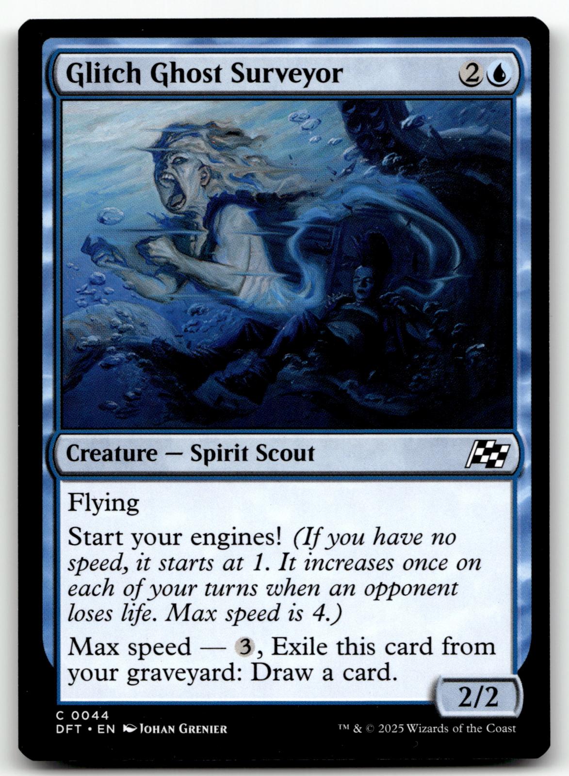 Glitch Ghost Surveyor 44 Common Aetherdrift Magic: The Gathering Near Mint