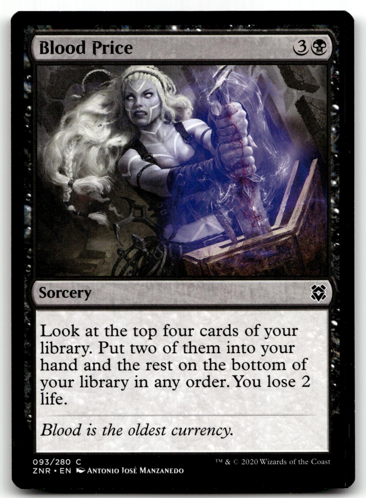 Blood Price 93 Common Zendikar Rising Magic: The Gathering Near Mint