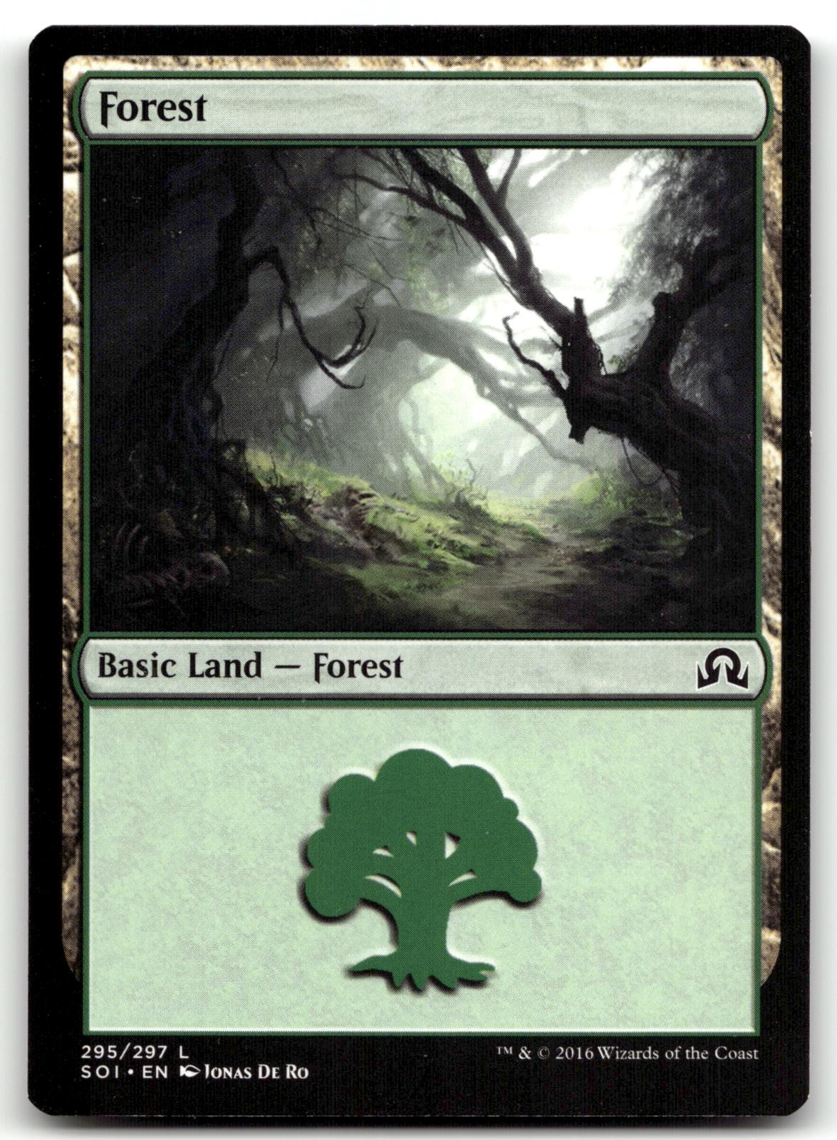 Forest (295) 295 Land Shadows over Innistrad Magic: The Gathering Near Mint