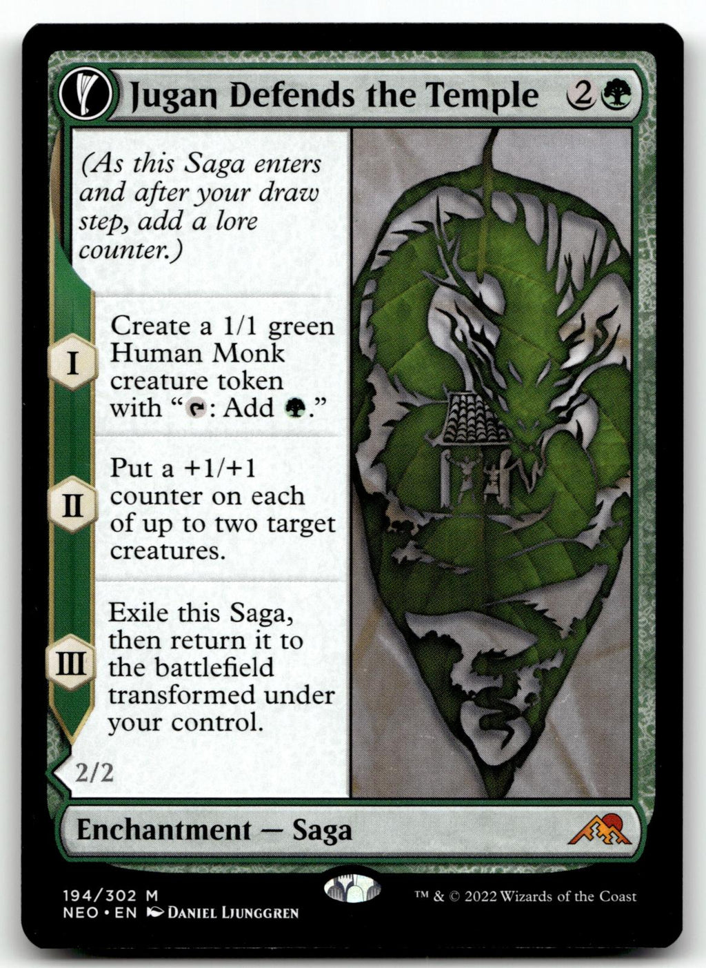 Jugan Defends the Temple 194 Kamigawa: Neon Dynasty Magic: The Gathering NM