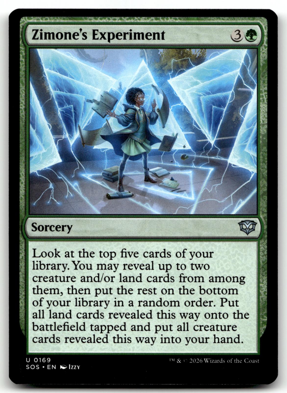 Zimone's Experiment 169 Uncommon Secrets of Strixhaven Magic: The Gathering NM