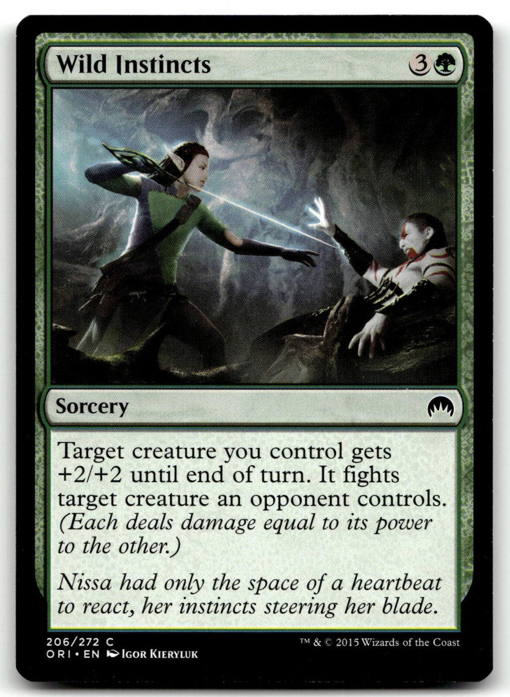 Wild Instincts 206 Common Magic Origins Magic: The Gathering Near Mint