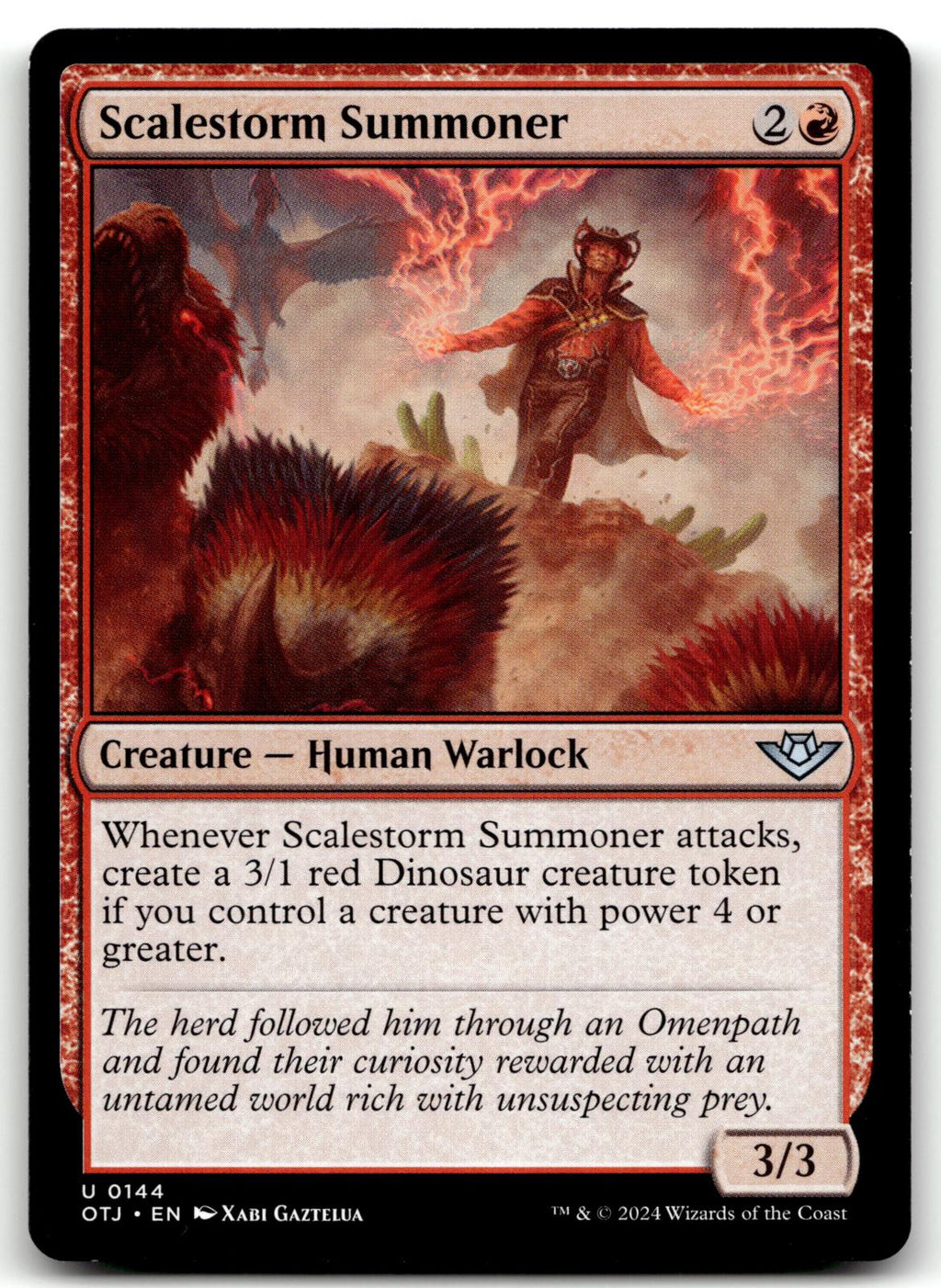 Scalestorm Summoner 144 Outlaws of Thunder Junction Magic: The Gathering NM