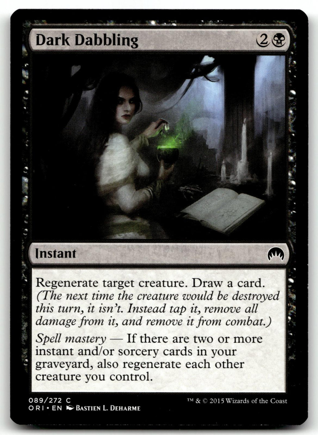 Dark Dabbling 89 Common Magic Origins Magic: The Gathering Near Mint