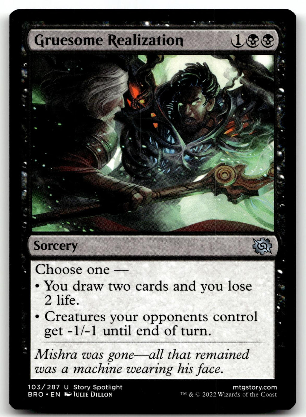 Gruesome Realization 103 Uncommon The Brothers' War Magic: The Gathering NM