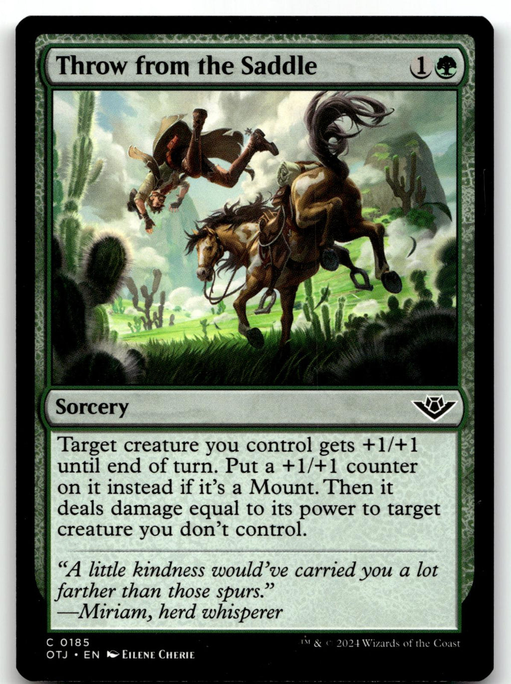 Throw from the Saddle 185 Outlaws of Thunder Junction Magic: The Gathering NM