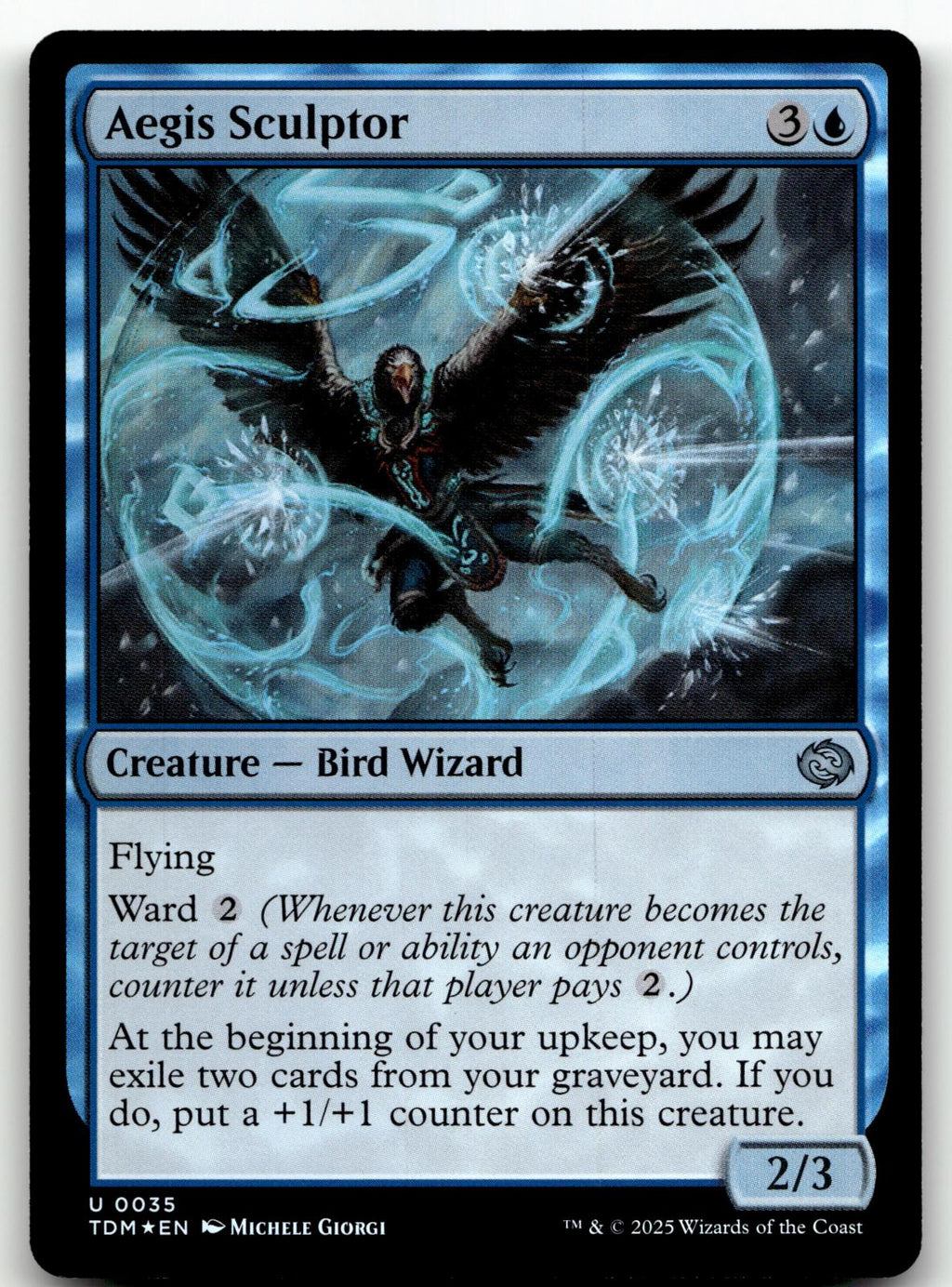 Aegis Sculptor 35 Uncommon Tarkir: Dragonstorm Magic: The Gathering Foil NM