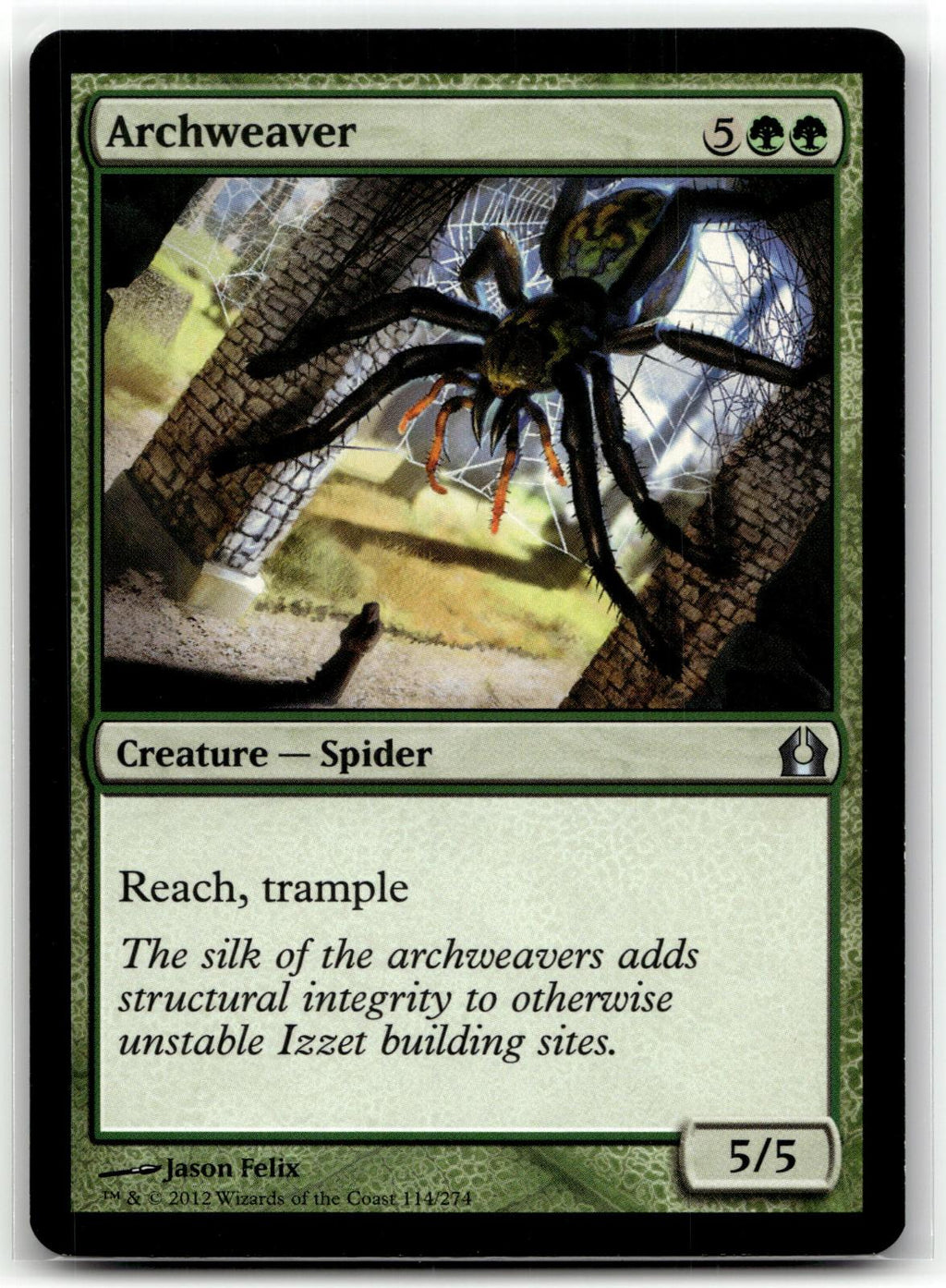 Archweaver 114 Uncommon Return to Ravnica Magic: The Gathering Near Mint