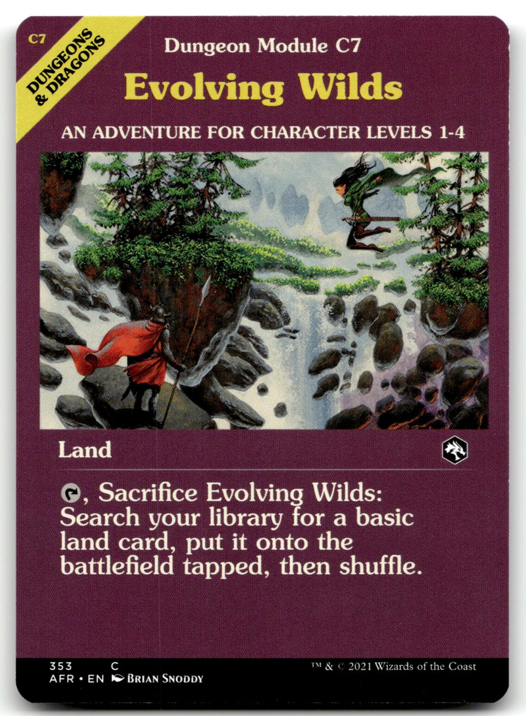 Evolving Wilds (Dungeon Module) 353 Adventures in the Forgotten Realms Magic: The Gathering NM