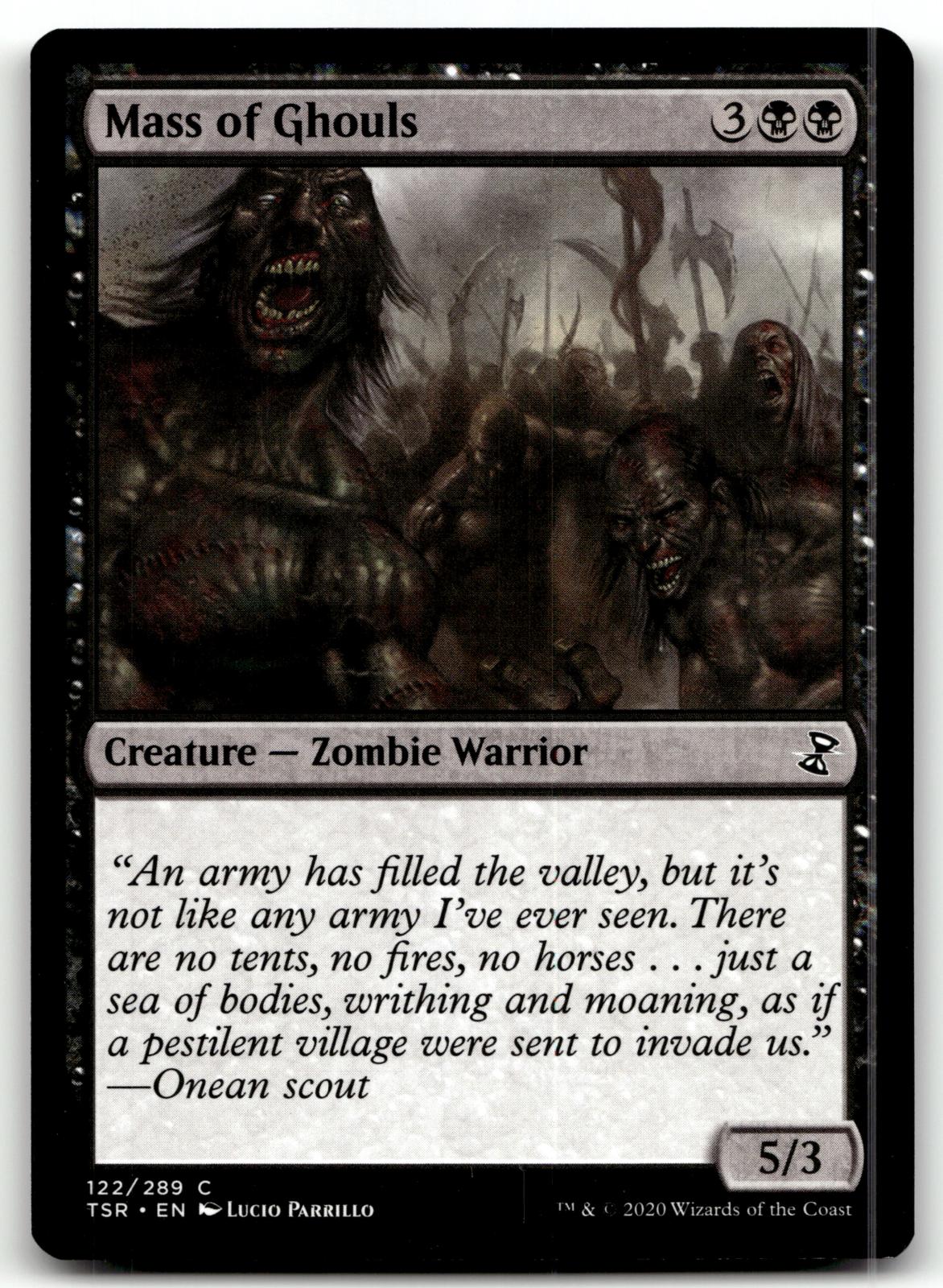 Mass of Ghouls 122 Common Time Spiral: Remastered Magic: The Gathering Near Mint