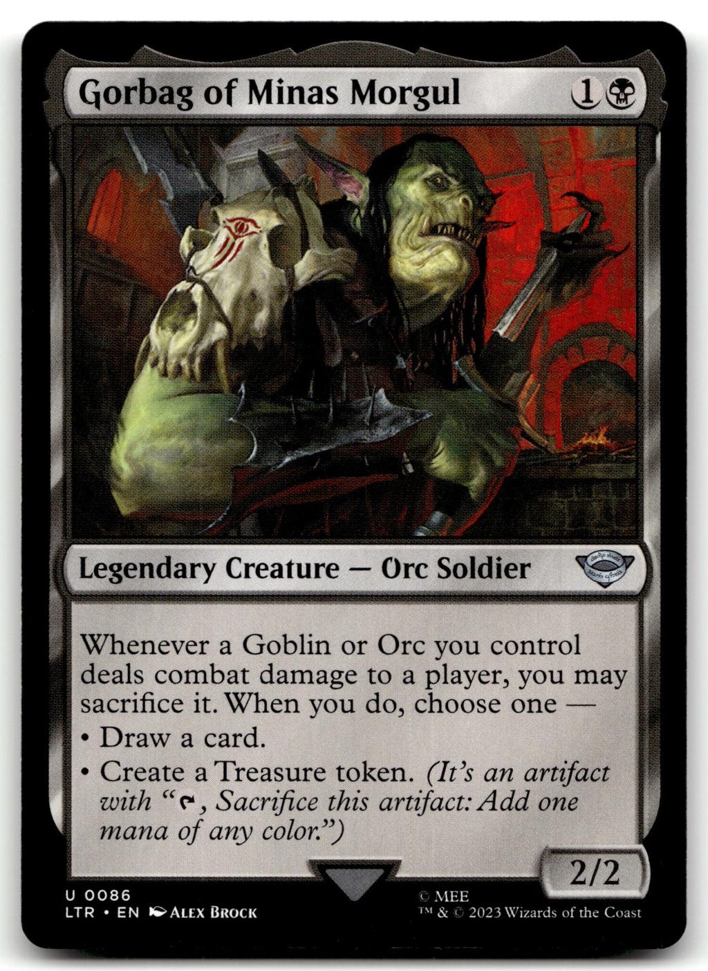 Gorbag of Minas Morgul 86 Universes Beyond: The Lord of the Rings: Tales of Middle-earth Magic: The Gathering NM